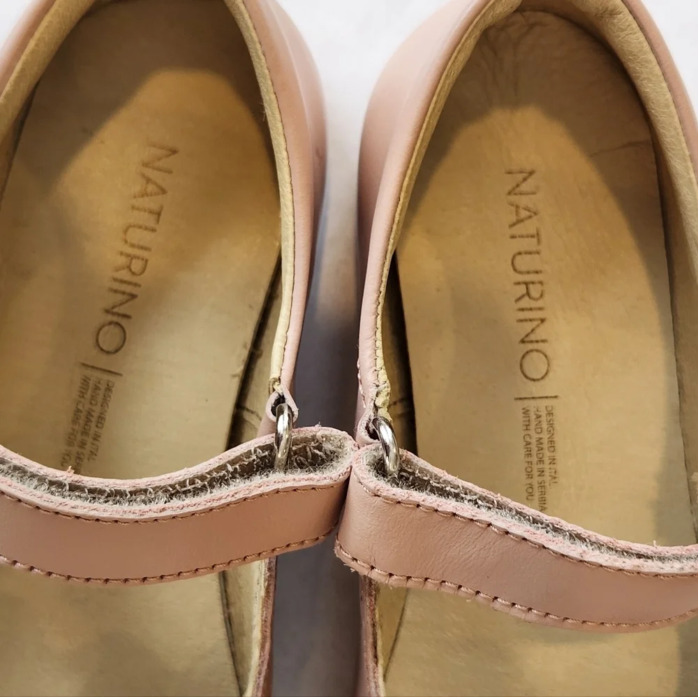 COPY - || NATURINO || Olya mary janes, pink, leather, straps, sz 30 (13)